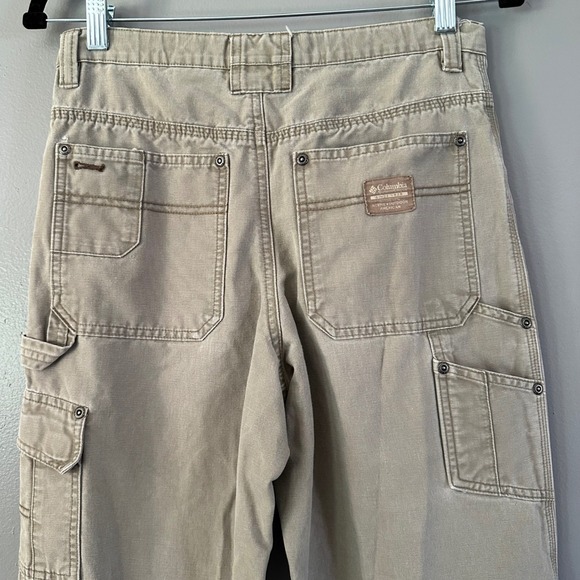 COLUMBIA VINTAGE BROWN TAN CARGO‎ PANTS 16Y - Picture 10 of 10